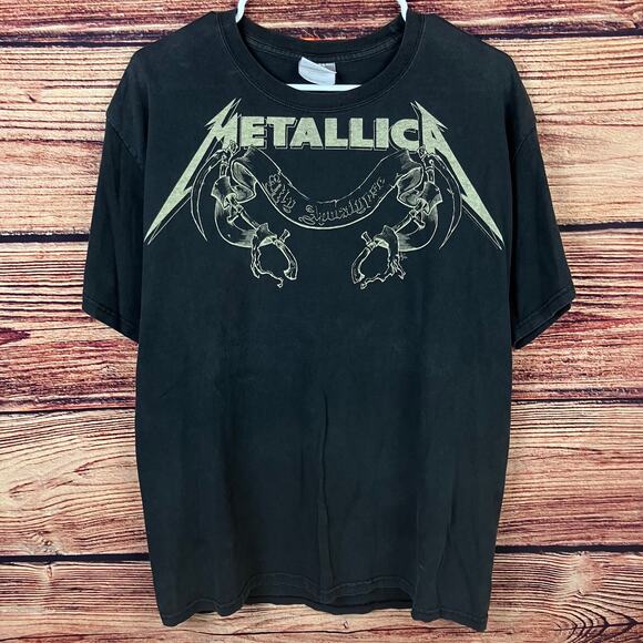 2009 Metallica "My Apocalypse" Black Graphic Band T-shirt - Picture 2 of 7